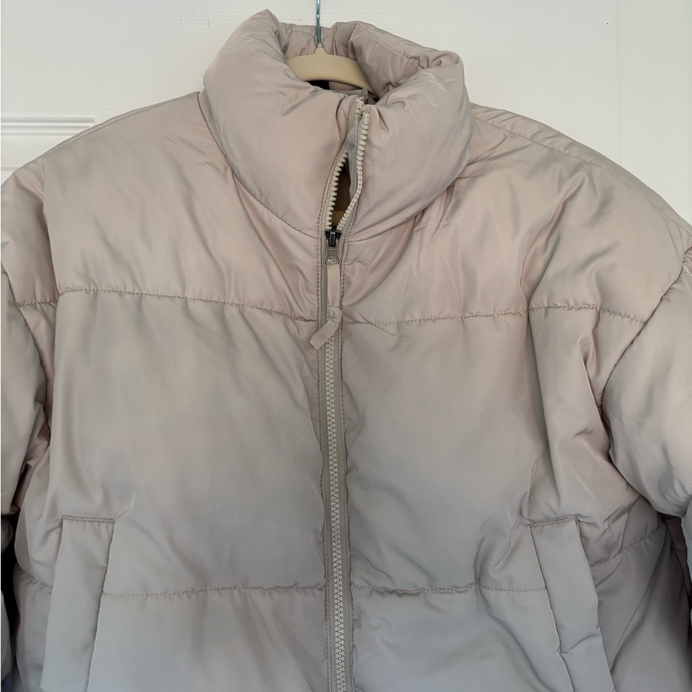 Cream Puffer Jacket - Picture 2 of 6